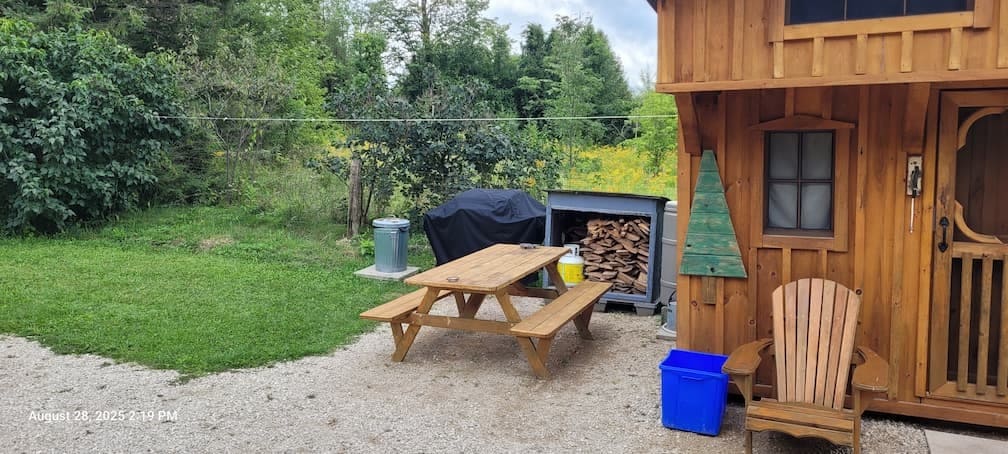 Firewood supply at tiny home near Southampton beaches
